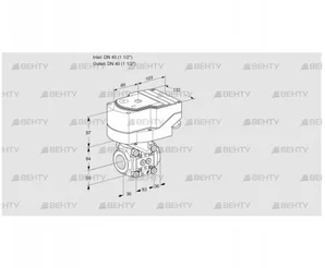 IFC3T40/40N05-25PPPP/20-60Q3E (88302573) Регулирующий клапан с сервоприводом Kromschroder