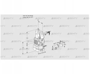 VAG1-/15R/NWBE (88034595) Газовый клапан с регулятором соотношения Kromschroder