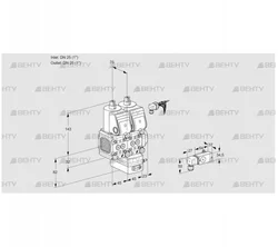 VCV1E25R/25R05FNVKWR/2-PP/PPPP (88103819) Клапан с регулятором соотношения Kromschroder