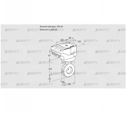 IBAF40/25Z05/20-07Q2E (88302714) Дроссельная заслонка Kromschroder