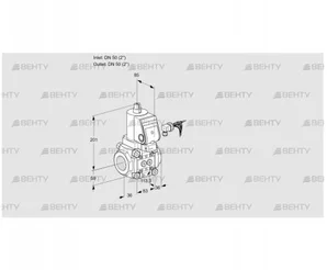 VAS350R/NWGR (88015287) Газовый клапан Kromschroder