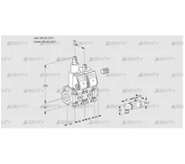 VCS1E20R/20R05LNWR/-2PP/MMMM (88105259) Сдвоенный газовый клапан Kromschroder