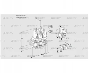 VCS1E10R/10R05NNWSR3/-3PP/ZYPP (88105829) Сдвоенный газовый клапан Kromschroder