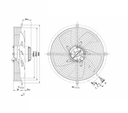 Осевой вентилятор ebmpapst S2D300AP0230