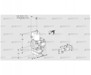 VAD2E40R/40R05D-25VKL/3-/-3 (88107823) Газовый клапан с регулятором давления Kromschroder