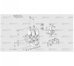 VCV1E15R/15R05NVKWR3/2--4/PPZY (88105603) Клапан с регулятором соотношения Kromschroder