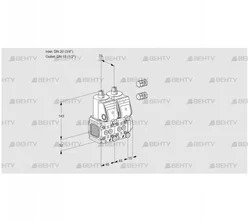 VCS1E20R/15R05FNNWR3/PPPP/PPPP (88101367) Сдвоенный газовый клапан Kromschroder