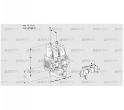 VCG1T25N/25N05FNGKVQSR/2--3/PPPP (88103940) Клапан с регулятором соотношения Kromschroder