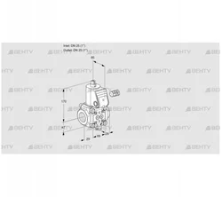 VAS225R/NW (88003233) Газовый клапан Kromschroder