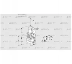 VAD2-/40R/NW-100A (88010273) Газовый клапан с регулятором давления Kromschroder