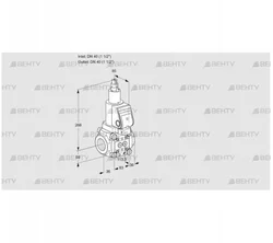 VAS3T40N/LQGR (88002230) Газовый клапан Kromschroder