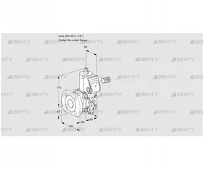 VAS240/-F/NQ (88011389) Газовый клапан Kromschroder