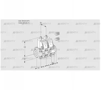 VCS1E20R/25R05NNVWR3/PPPP/PPPP (88101732) Сдвоенный газовый клапан Kromschroder