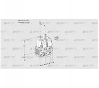 VCS1E15R/15R05FNNWR/MMPP/MMPP (88105220) Сдвоенный газовый клапан Kromschroder