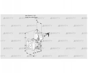 VAS240/-F/NW (88016485) Газовый клапан Kromschroder