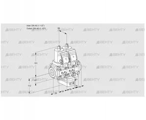 VCH2T40N/40N05NHAVQGR/MMMM/PPPP (88102766) Клапан с регулятором расхода Kromschroder