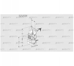 VAG1-/20R/NQAE (88006944) Газовый клапан с регулятором соотношения Kromschroder