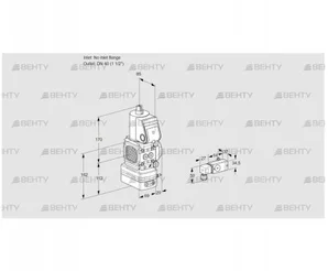 VAD2-/40R/NW-100A (88033396) Газовый клапан с регулятором давления Kromschroder