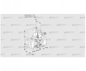 VAS240F/NWGR (88007157) Газовый клапан Kromschroder