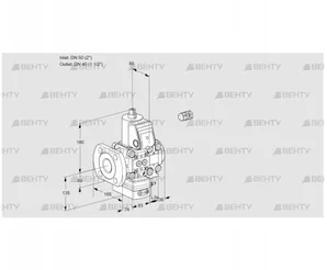 VAG3E50F/40R05GEVWR/PP/PP (88106263) Газовый клапан с регулятором соотношения Kromschroder