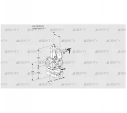 VAG350R/NWAE (88030640) Газовый клапан с регулятором соотношения Kromschroder