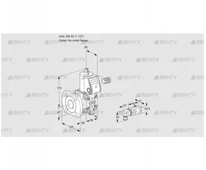 VAS240/-F/NK (88032155) Газовый клапан Kromschroder