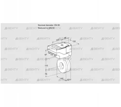 IBG80/50Z05/20-60Q3TR10 (88302079) Дроссельная заслонка Kromschroder