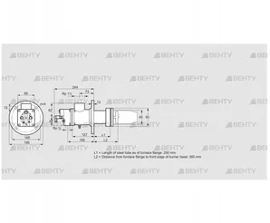 BIC 65HM-250/385-(72A)ER (84031541) Газовая горелка Kromschroder