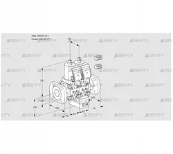 VCV3E50F/50F05NVKWSR3/MMMM/PPPP (88103213) Клапан с регулятором соотношения Kromschroder