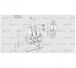 VCG2E50R/50R05NGEVWSR3/PPPP/PPBS (88105600) Клапан с регулятором соотношения Kromschroder