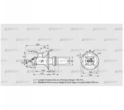 BICA 65HM-100/235-(72A)DR (84022419) Газовая горелка Kromschroder