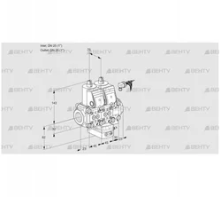 VCV1E25R/25R05NVKO16WR/PPPP/PPPP (88105430) Клапан с регулятором соотношения Kromschroder