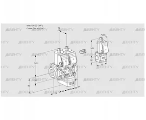 VCD1E20R/20R05ND-25WR/PPPP/PPZS (88105874) Регулятор давления Kromschroder