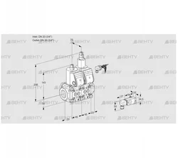 VCS1E20R/20R05NLKR/PPPP/3-PP (88104565) Сдвоенный газовый клапан Kromschroder