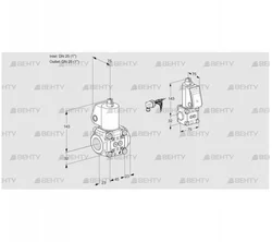 VAS1E25R/25R05NWL/BS/PP (88106607) Газовый клапан Kromschroder