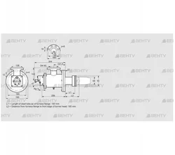 BICW 65HB-150/185-(34)G (84199348) Газовая горелка Kromschroder