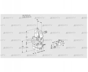 VAG350R/NWAE (88006646) Газовый клапан с регулятором соотношения Kromschroder