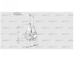 VAS2T50N/50N05NVQSR/PP/PP (88107166) Газовый клапан Kromschroder