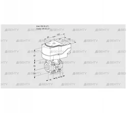 IFC3T50/50N05-32PPPP/40A2D (88303865) Регулирующий клапан с сервоприводом Kromschroder