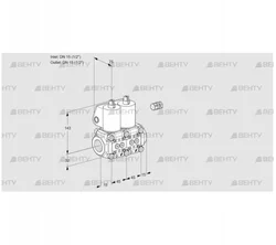 VCS1T15N/15N05NNKL/PPPP/PPPP (88105565) Сдвоенный газовый клапан Kromschroder