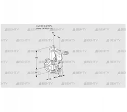 VAS3T65N/NQ (88000080) Газовый клапан Kromschroder