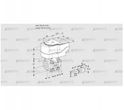 IFC120/20R05-083-2-/20-60W3E (88300900) Регулирующий клапан с сервоприводом Kromschroder