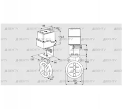 IDR150Z03D450AU/50-30W20TR10 (88303800) Дроссельная заслонка Kromschroder