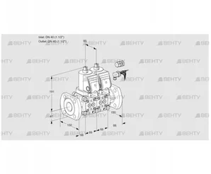 VCS2E40F/40F05NNWSR8/PPPP/PPPP (88103272) Сдвоенный газовый клапан Kromschroder