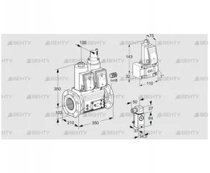 VCS8100F05NLWR3E/P3PP/PPZ- (88204098) Сдвоенный газовый клапан Kromschroder