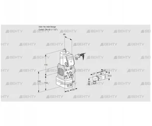 VAD2-/40R/NW-100A (88017931) Газовый клапан с регулятором давления Kromschroder