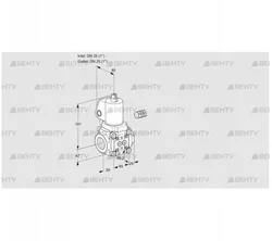 VAS225R/NWGL (88002263) Газовый клапан Kromschroder