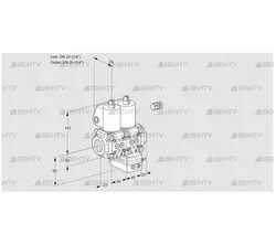 VCG1E20R/20R05NGEWL/PPPP/PPPP (88100770) Клапан с регулятором соотношения Kromschroder