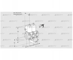 VCD1E20R/20R05ND-25WL3/PPPP/PPMM (88106658) Регулятор давления Kromschroder