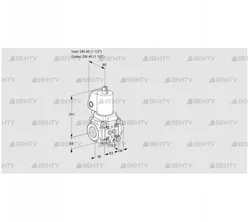 VAS3T40N/NKGL (88012995) Газовый клапан Kromschroder